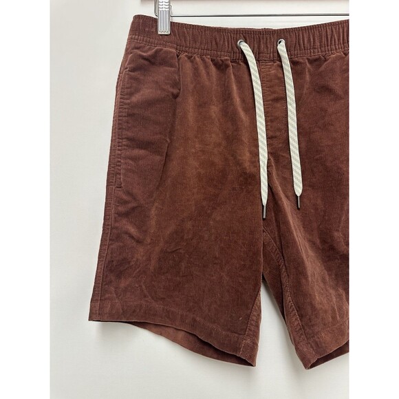 Vuori Optimist Corduroy Shorts Mens Size Small Elastic Waist Drawstring Brown - Picture 4 of 12